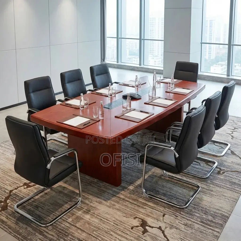 Boardroom Table; 240cm Executive Mahogany Boardroom Table
