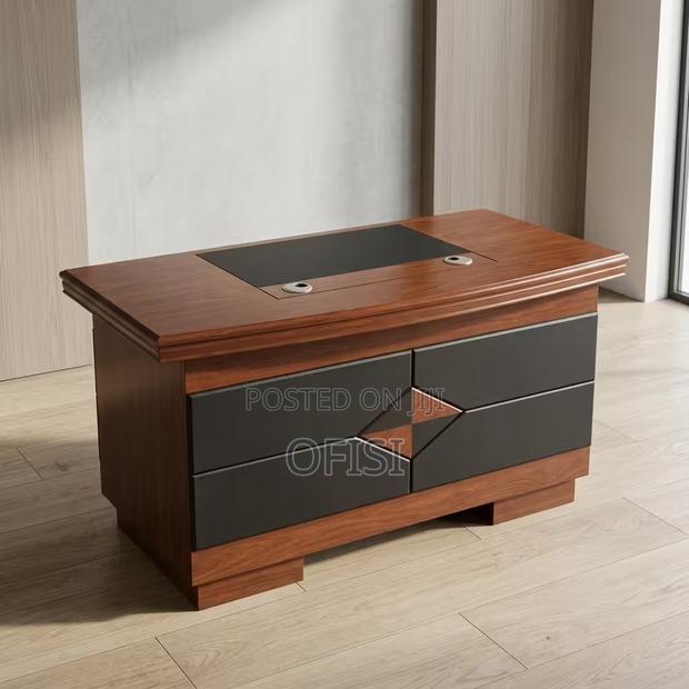 Office Desk; 1.2m Executive Office Desk With Storage Cupboard - main view