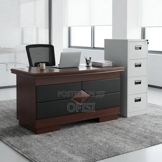 Office Desk; 1.2m Executive Office Desk With Storage Cupboard - thumbnail 8