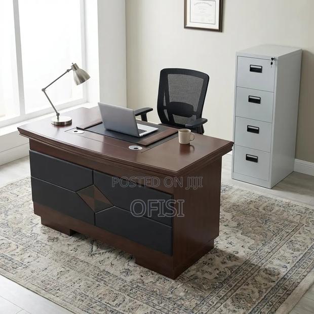 Office Desk; 1.2m Executive Office Desk With Storage Cupboard - thumbnail 10