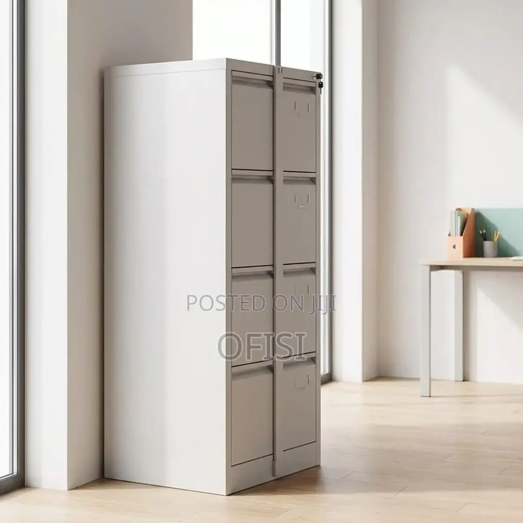 Office Cabinet; 4 Drawer Office Cabinet With Locking Bar