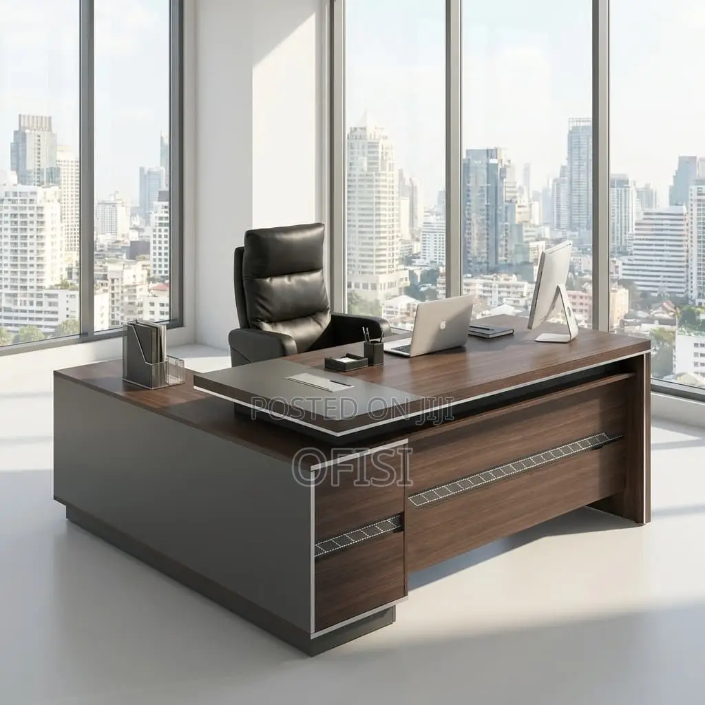 Office Desk; 1.6m L-Shaped Executive Boss Office Desk