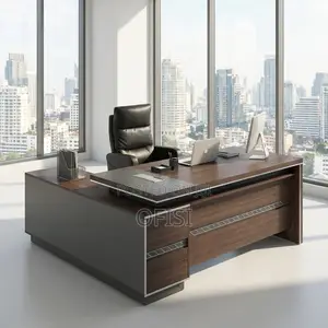 Office Desk; 1.6m L-Shaped Executive Boss Office Desk