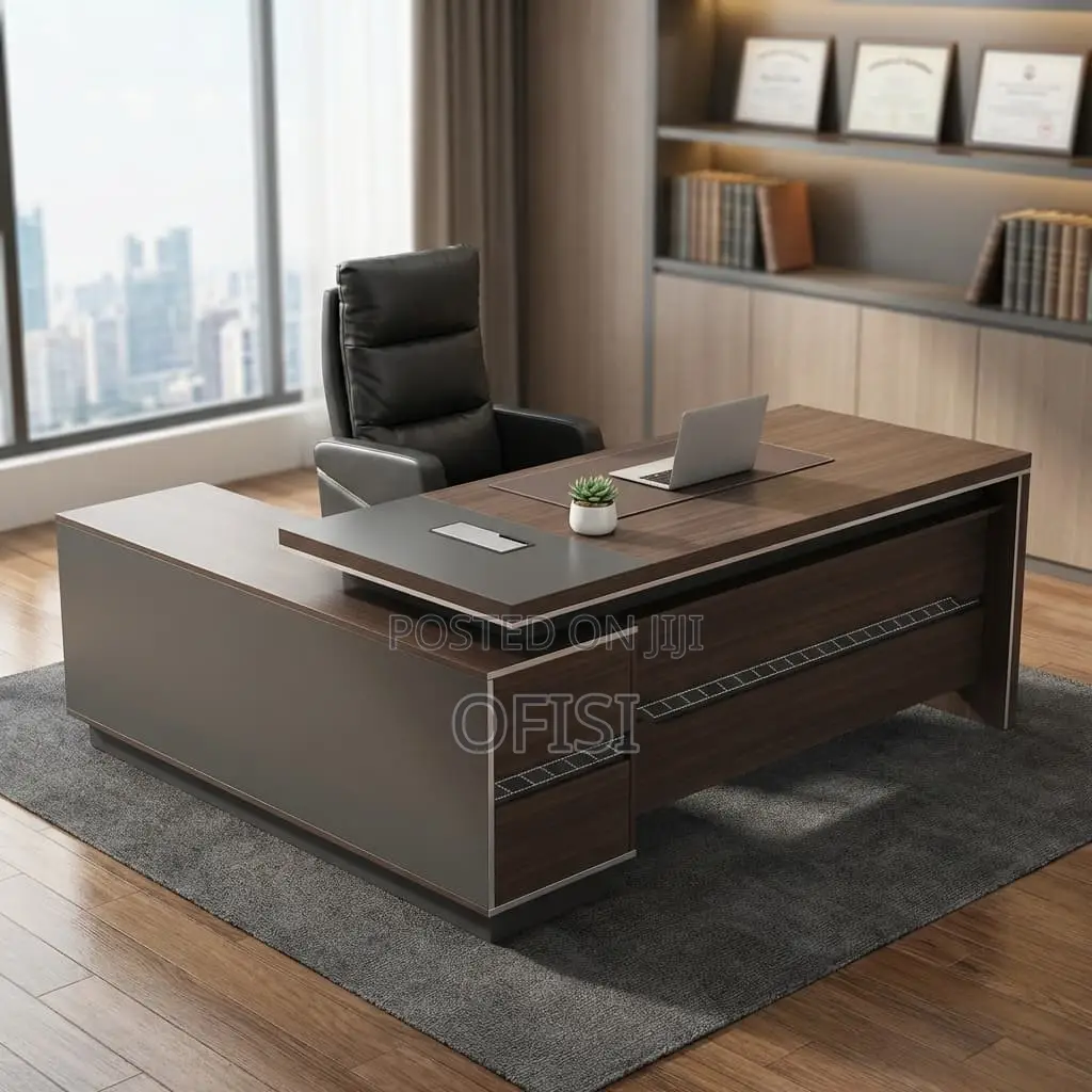Office Desk; 1.6m L-Shaped Executive Boss Office Desk