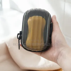 Travel Zipper Soap Box With Lid