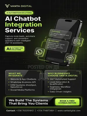 Ai Websites, Chatbots Automations | Vanta Digital Kenya
