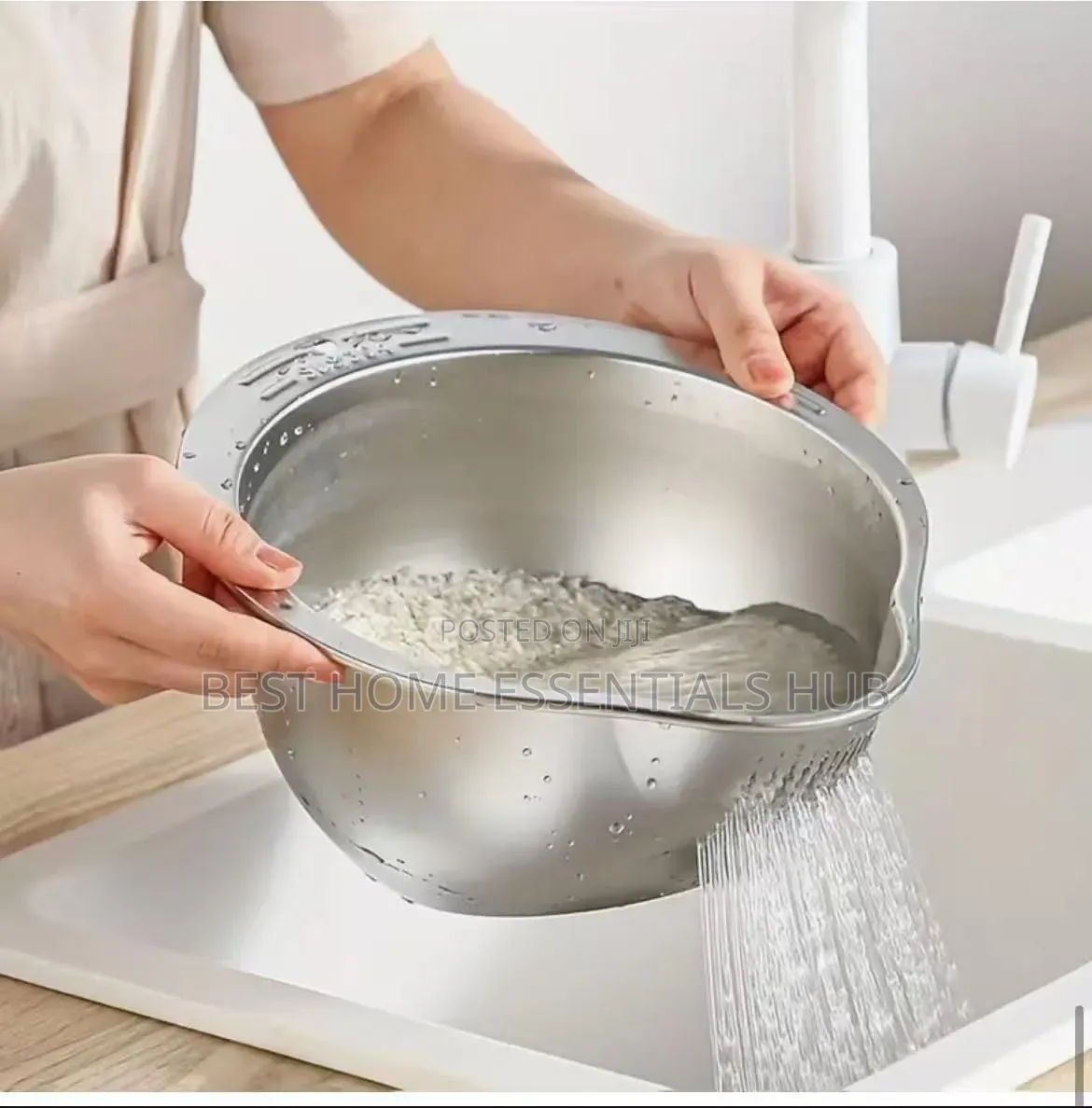 *Heavy Duty Stainless Steel Strainers Colanders