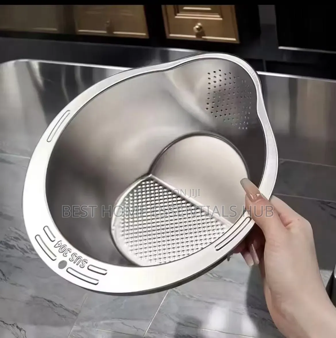*Heavy Duty Stainless Steel Strainers Colanders