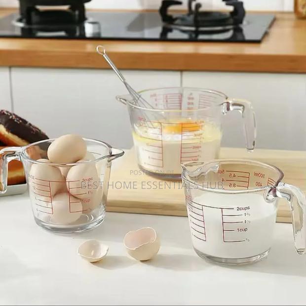 *1000ml Glass Measuring Cup With Scale and Handle - thumbnail 3