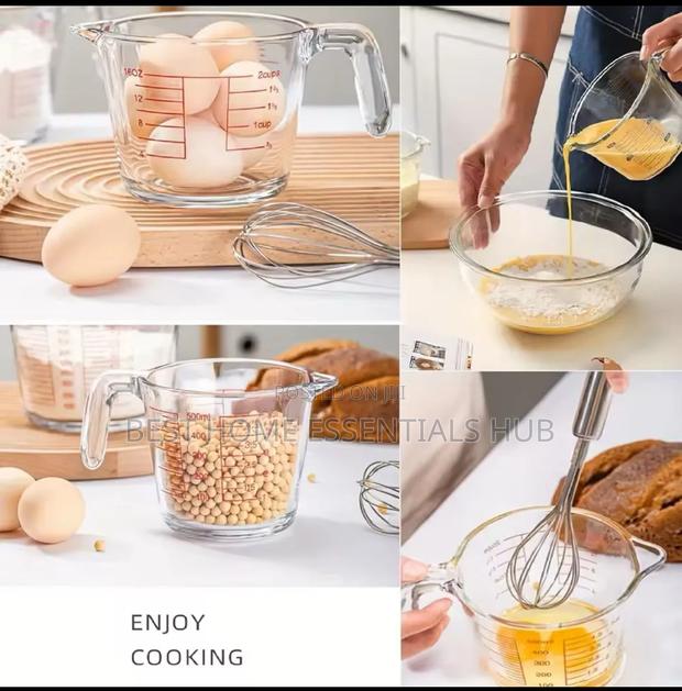 *1000ml Glass Measuring Cup With Scale and Handle - thumbnail 4