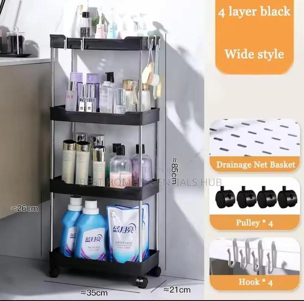 Multipurpose Storage Rack With Wheels. - thumbnail 3