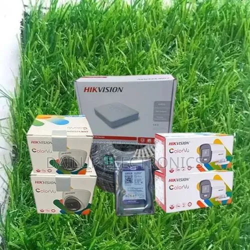 Hikvision 4-Camera 1080p Full Hd Smart Hybrid Light CCTV Kit