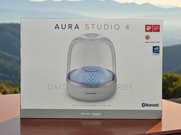 Harman Kardon Aura Studio 4 Bluetooth Speaker 360° Sound Ambient -Gray