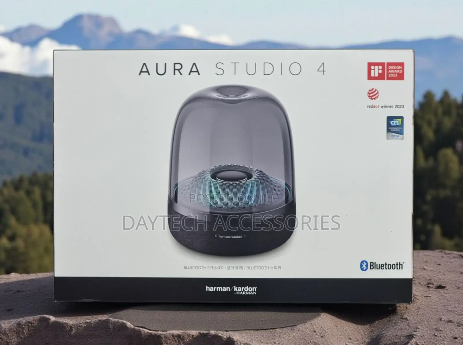 Harman Kardon Aura Studio 4 Bluetooth Speaker 360° Sound Ambient -Gray