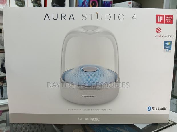 Harman Kardon Aura Studio 4 Bluetooth Speaker 360° Sound Ambient -Gray - thumbnail 3