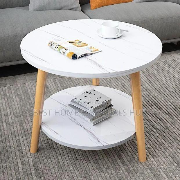 *2 Layer Minimalist Nordic Syle Coffee Side Table*50*50cm - thumbnail 4