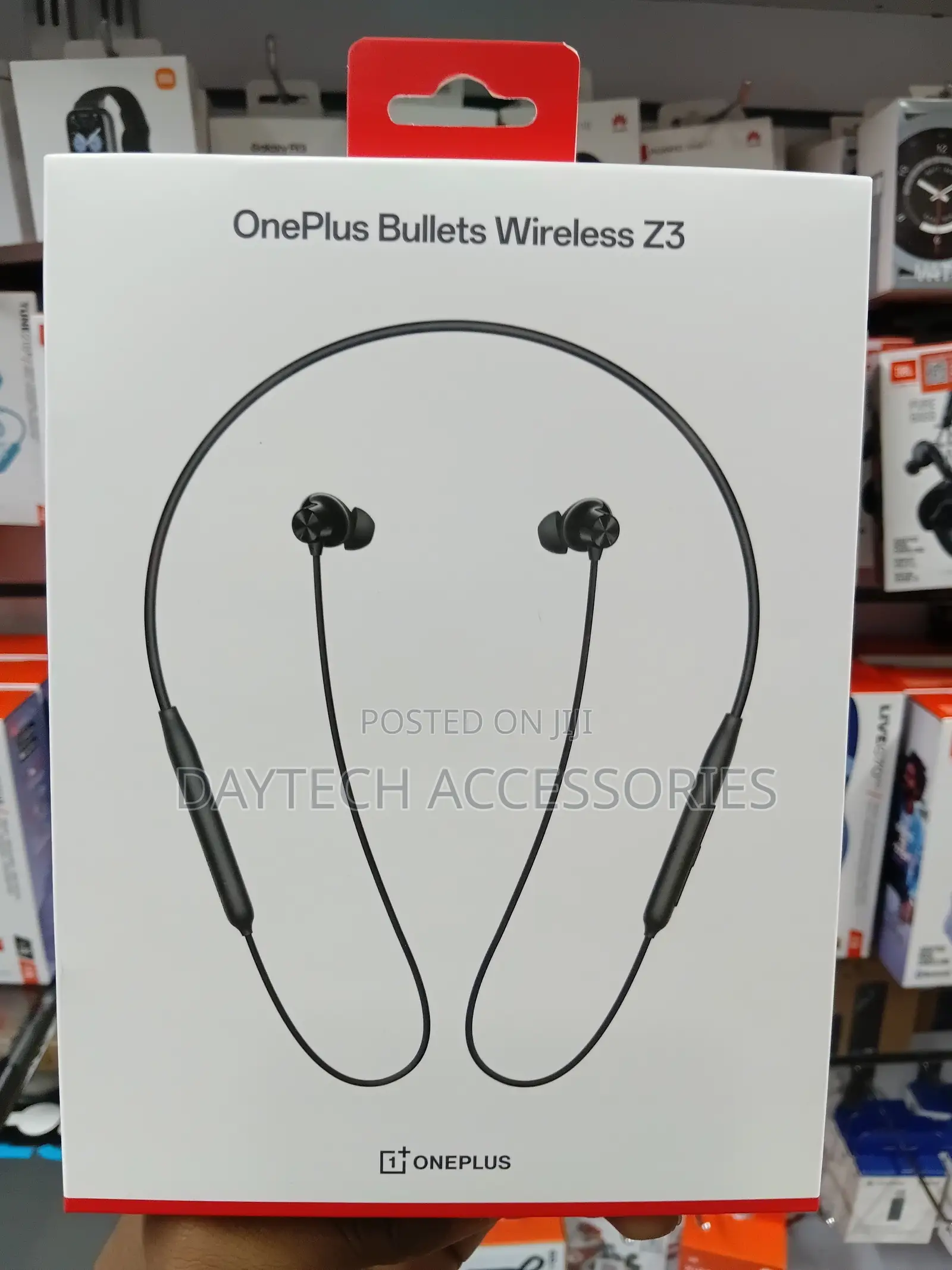 These Are Oneplus Bullets Wireless Z3 Neckband Earphones in Black.