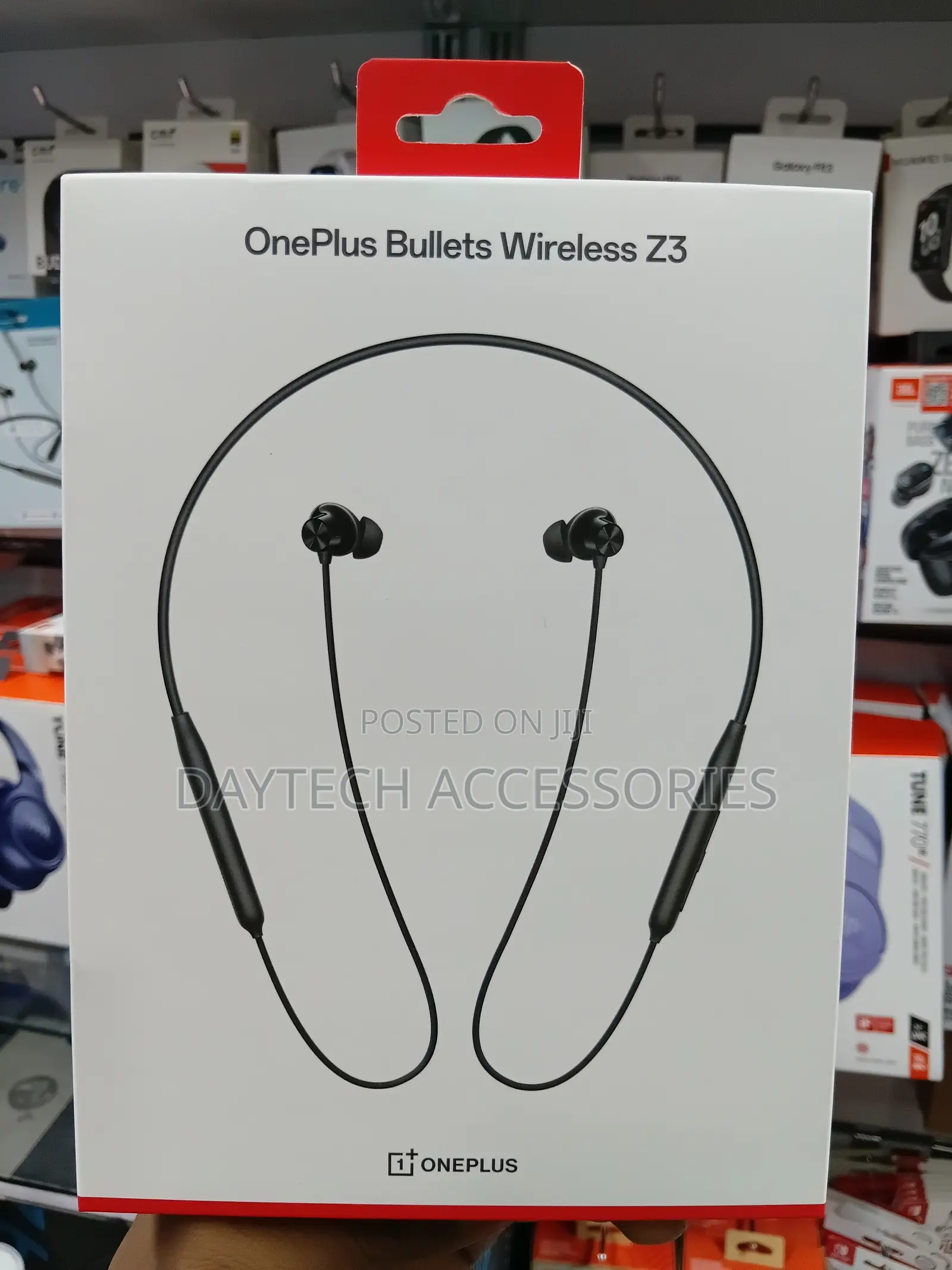 These Are Oneplus Bullets Wireless Z3 Neckband Earphones in Black.