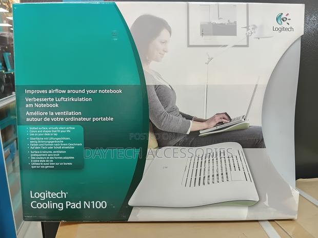 Logitech Cooling Pad N100 Usb Power Quiet Fan Low Power Consumption.