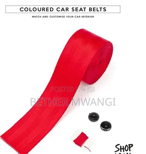 2 PCS Coloured Car Seat Belts in Kenya
