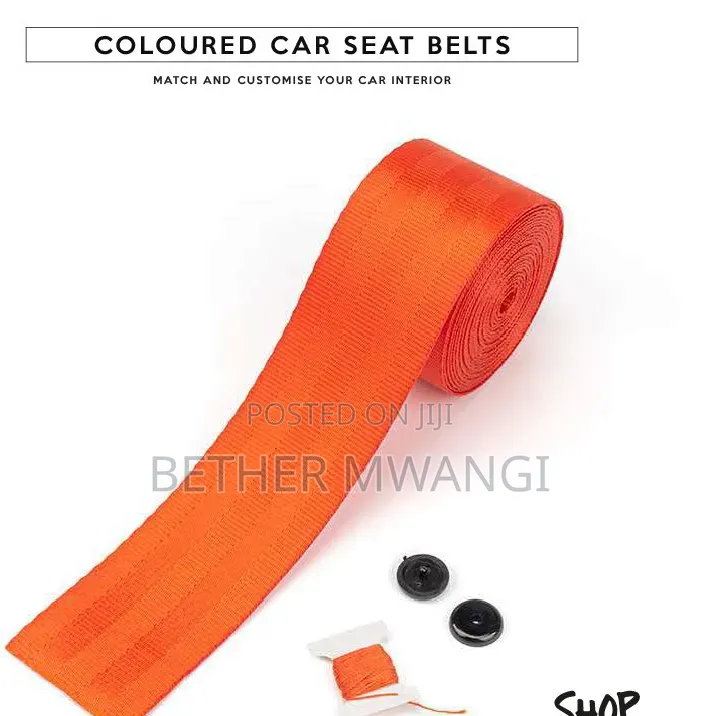 2 PCS Coloured Car Seat Belts in Kenya
