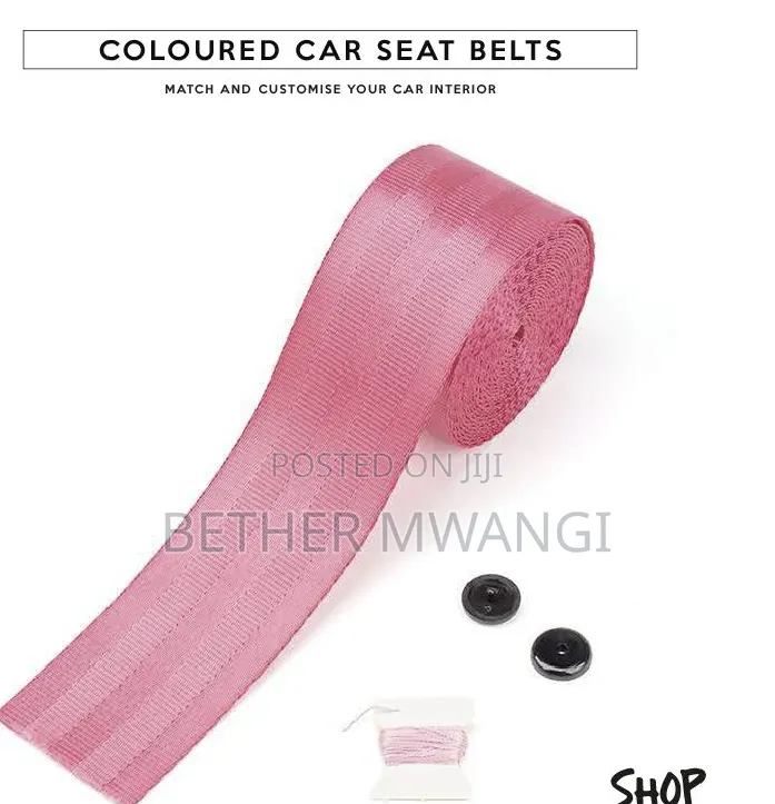 2 PCS Coloured Car Seat Belts in Kenya