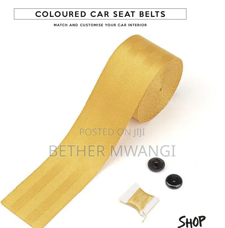2 PCS Coloured Car Seat Belts in Kenya