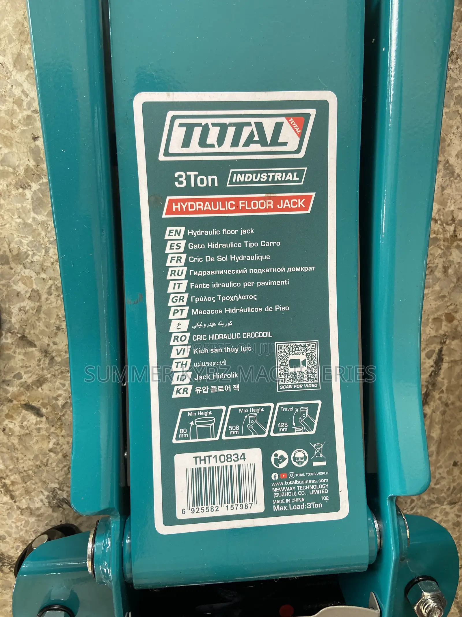 Total 3-Ton Hydraulic Floor Jack