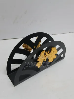 Black Dining Serviette Holder - Bz