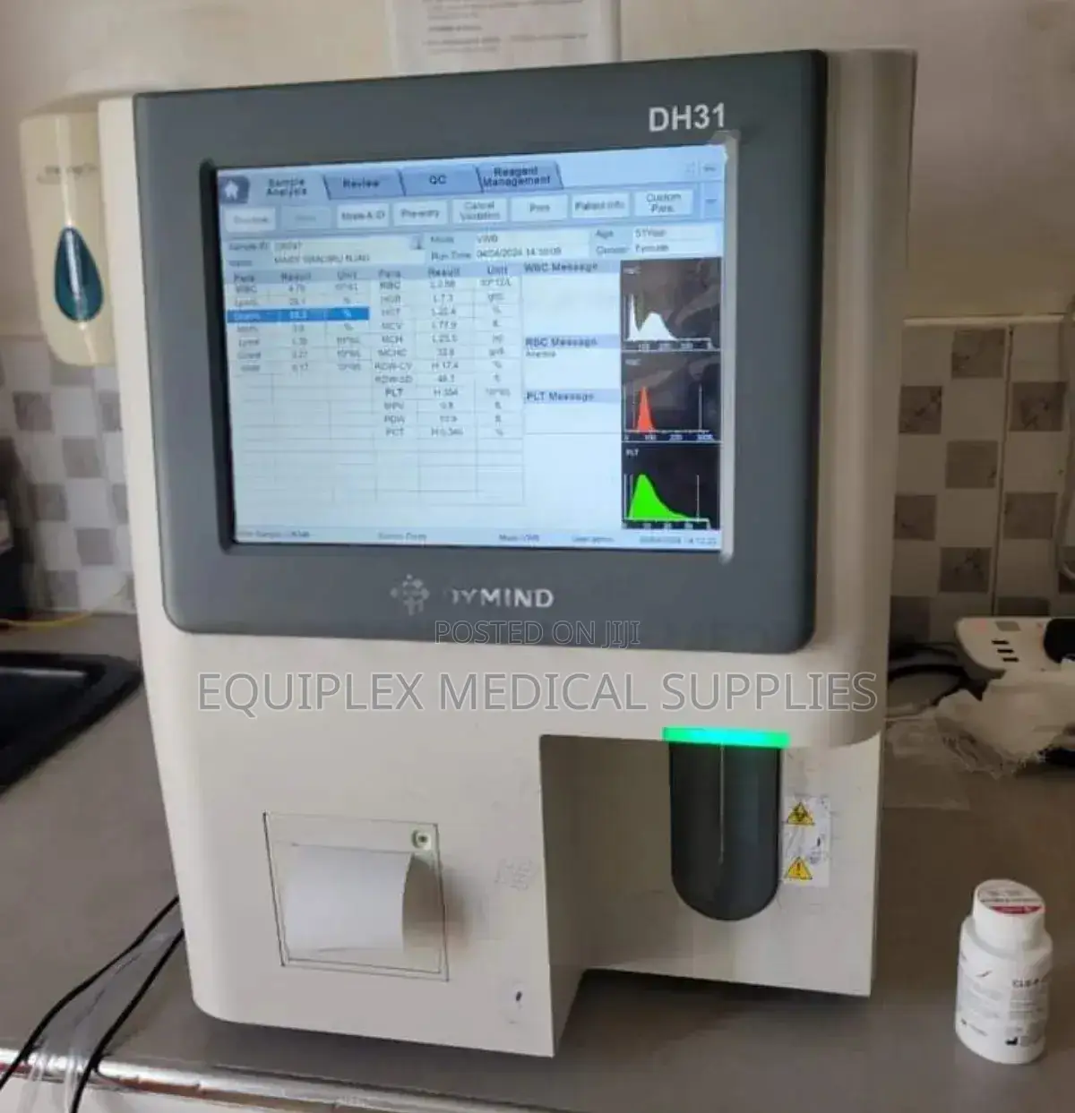 Dymind Dh31/ Hematology Analyzer/ Full Hemogram Hematology Analyzer