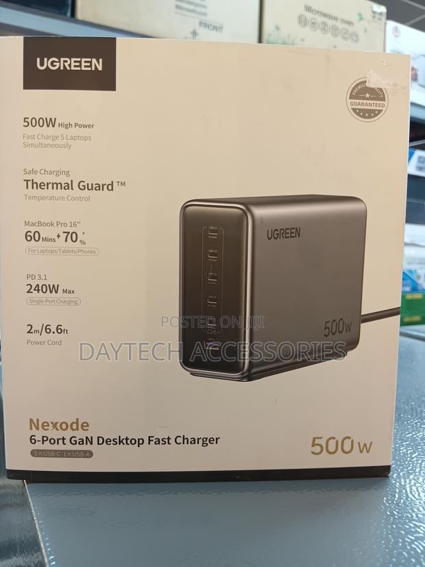 This Is a Ugreen Nexode 500w Gan Desktop Fast Charger. - thumbnail 2
