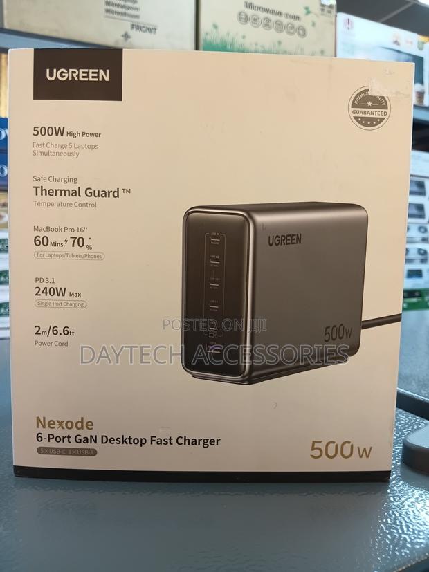 This Is a Ugreen Nexode 500w Gan Desktop Fast Charger. - thumbnail 3