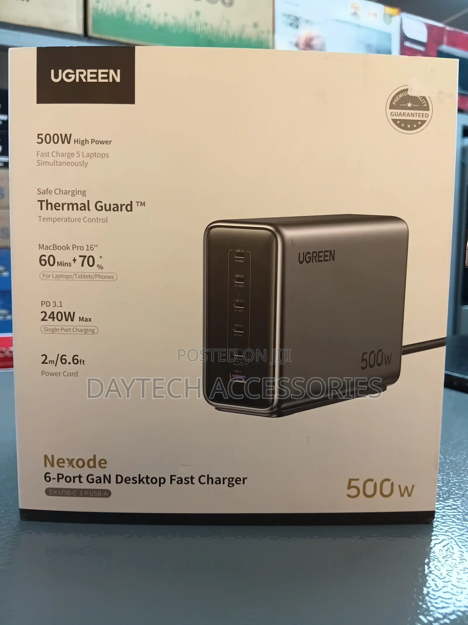 Ugreen Gan 500w Desktop Fast Charger (6-Port) Uk - X759