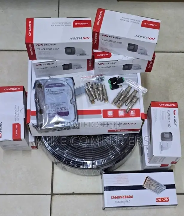 Full Hd CCTV Cameras Security Surveillance Complete System Kit