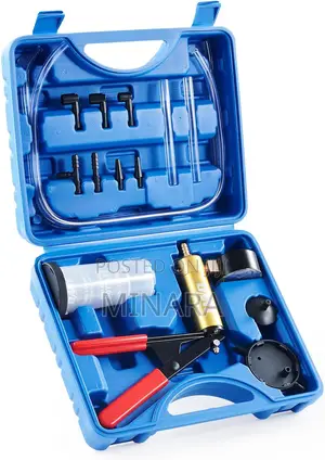 Brake Bleeding Kit With Hand Vacuum Pump Pressure Tester