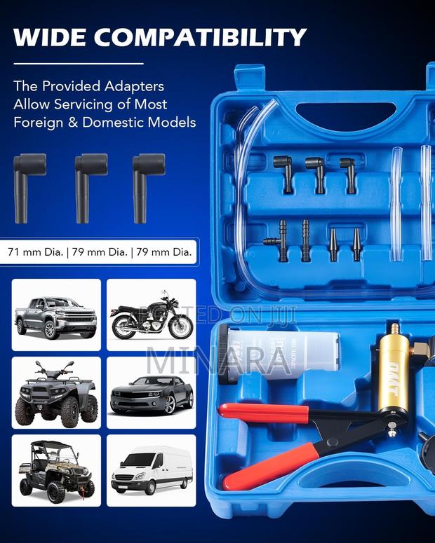 Brake Bleeding Kit With Hand Vacuum Pump Pressure Tester - thumbnail 6