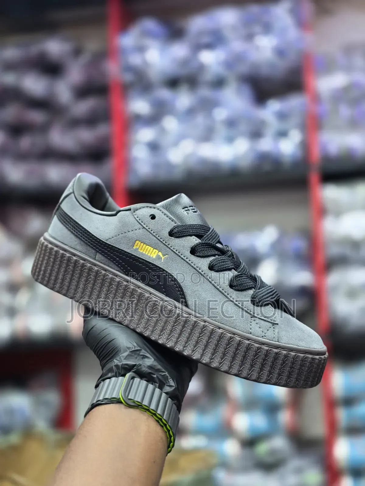 Gray Puma Fenty Creepers Sneakers