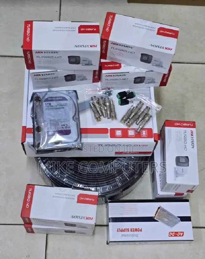 Complete Set of 2mp Hikvision Camera With Ir Distance 20m