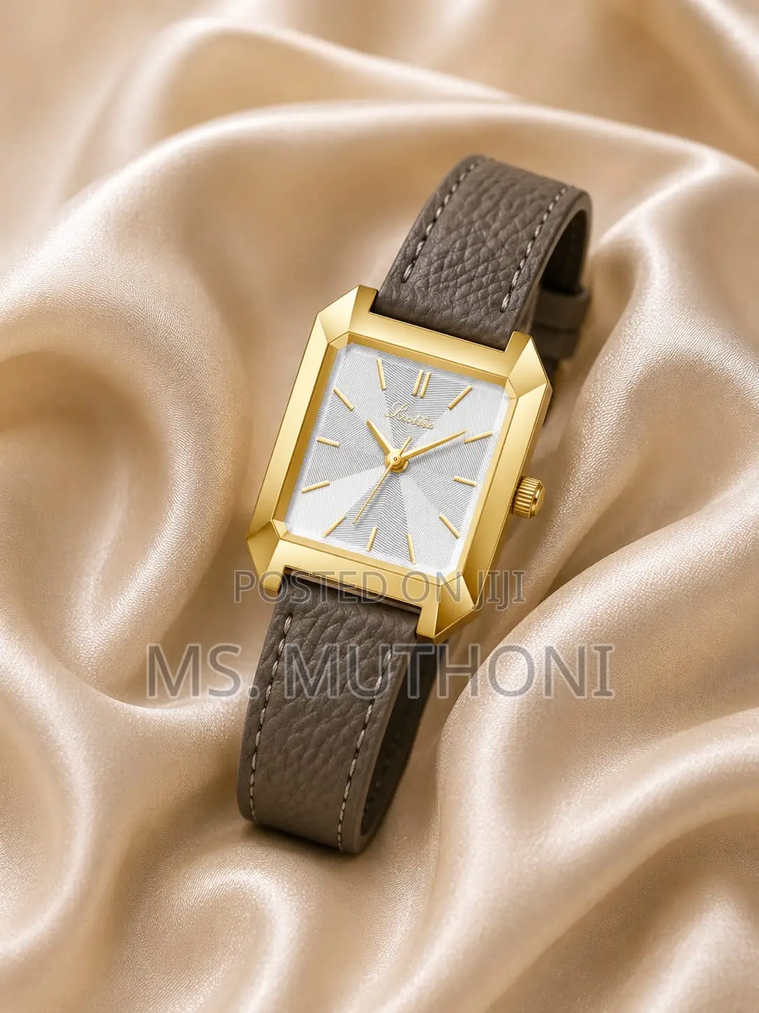 Quartz Genuine Leather Straps Scottie Ladies Watch *