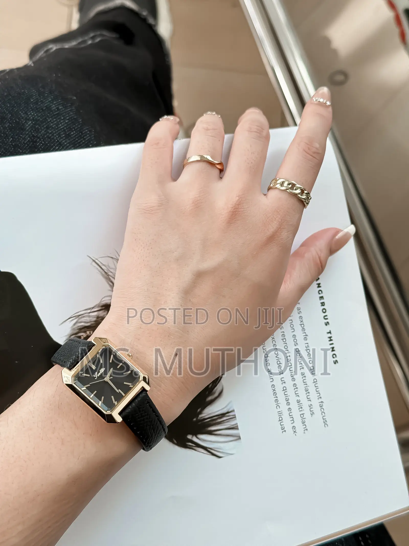 Quartz Genuine Leather Straps Scottie Ladies Watch *