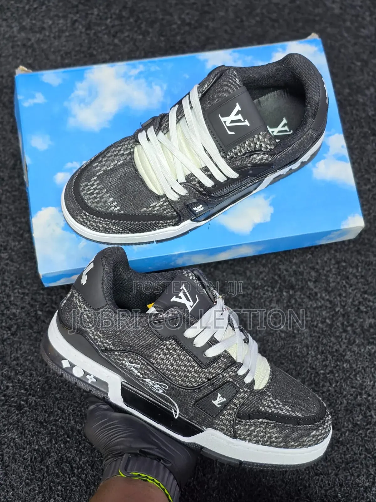 These Louis Vuitton Lv Trainer Black Damier 3d Sneakers
