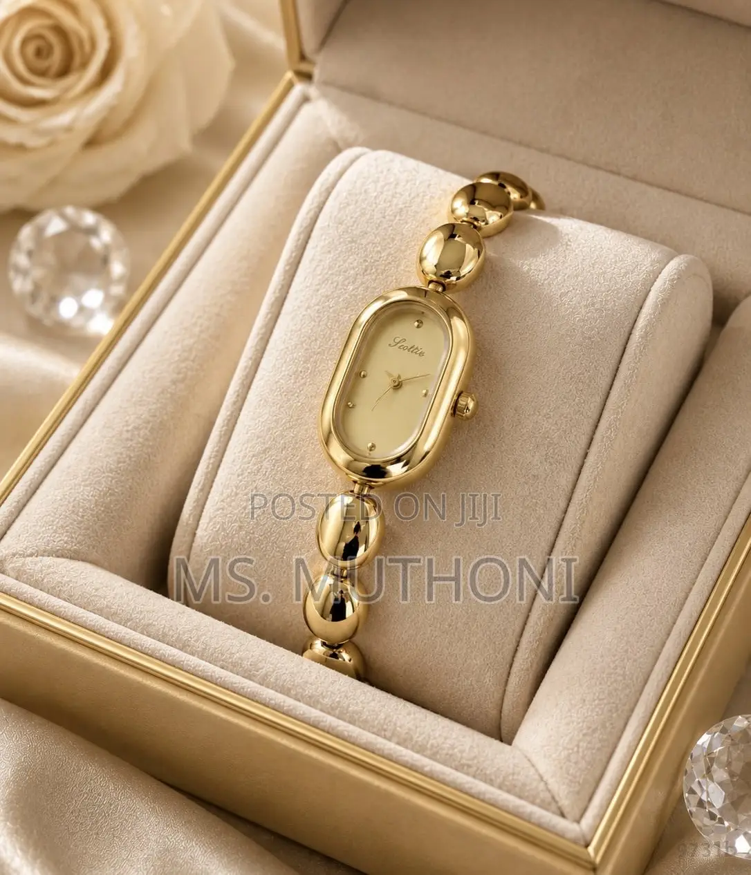 Minimalist Oval Dial With a Dainty Bracelet Scottie Ladies