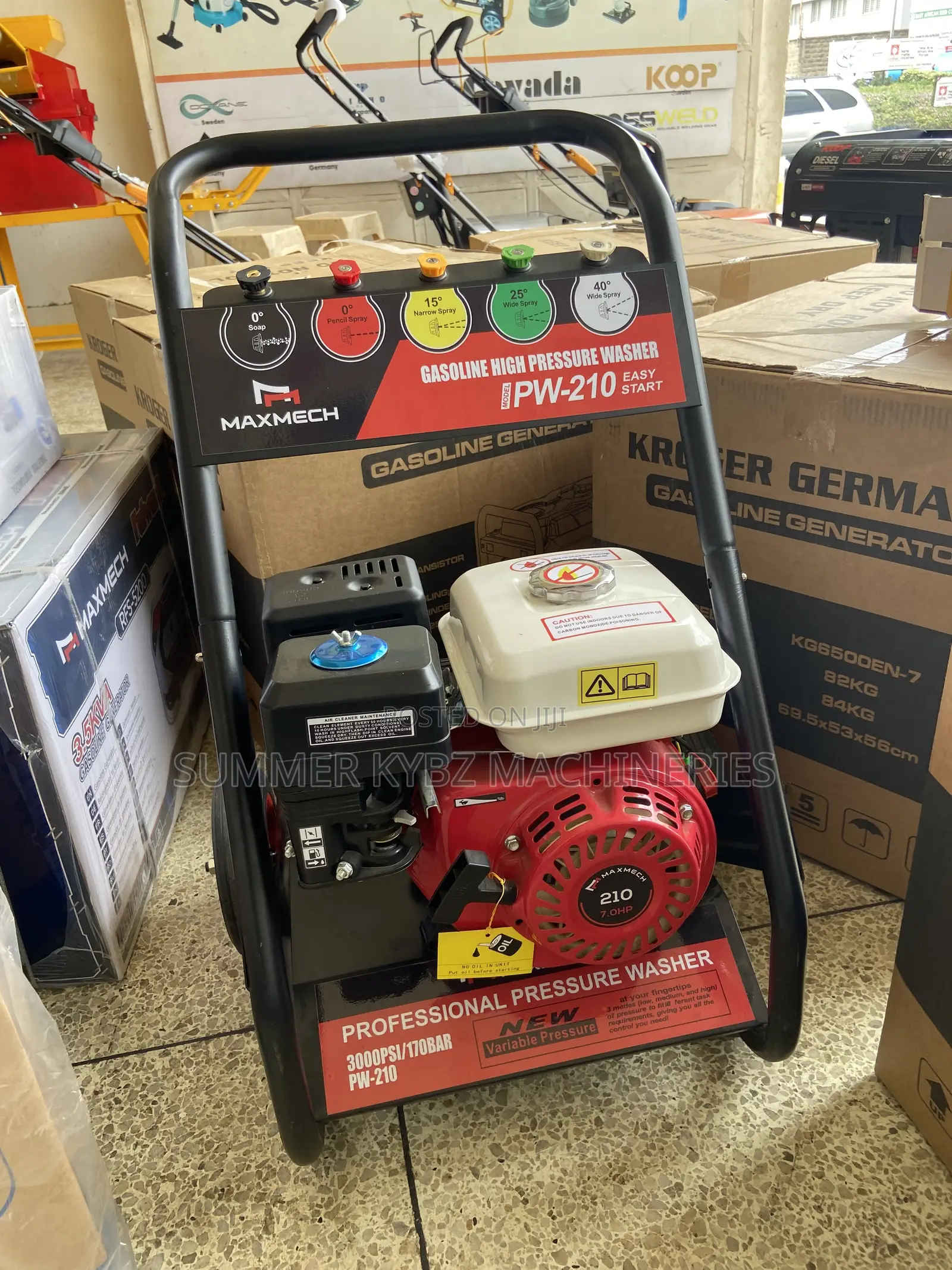 Maxmech Pw-210 Gasoline High Pressure Washer 3000psi