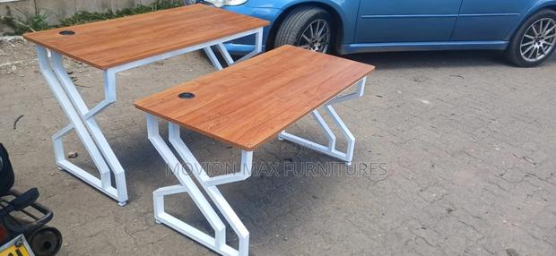 J1 Modern Style Table Metallic Office Table - main view