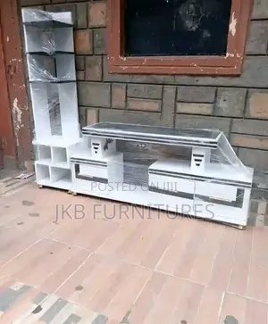 Tv Stand and Tall Shelf