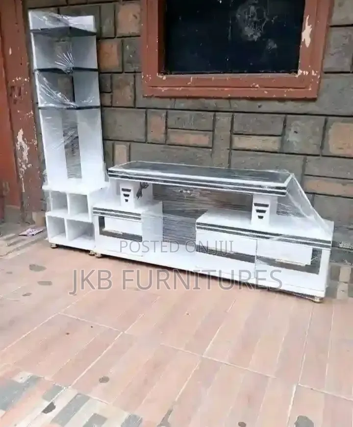 Tv Stand and Tall Shelf