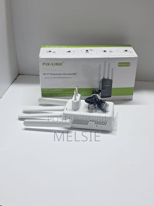 Pix-Link Wireless Repeater for Improved Wifi Coverage