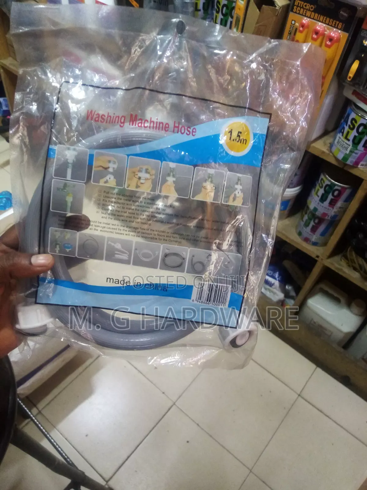 Washing Machine Hose Inlet Pipe 1.5m