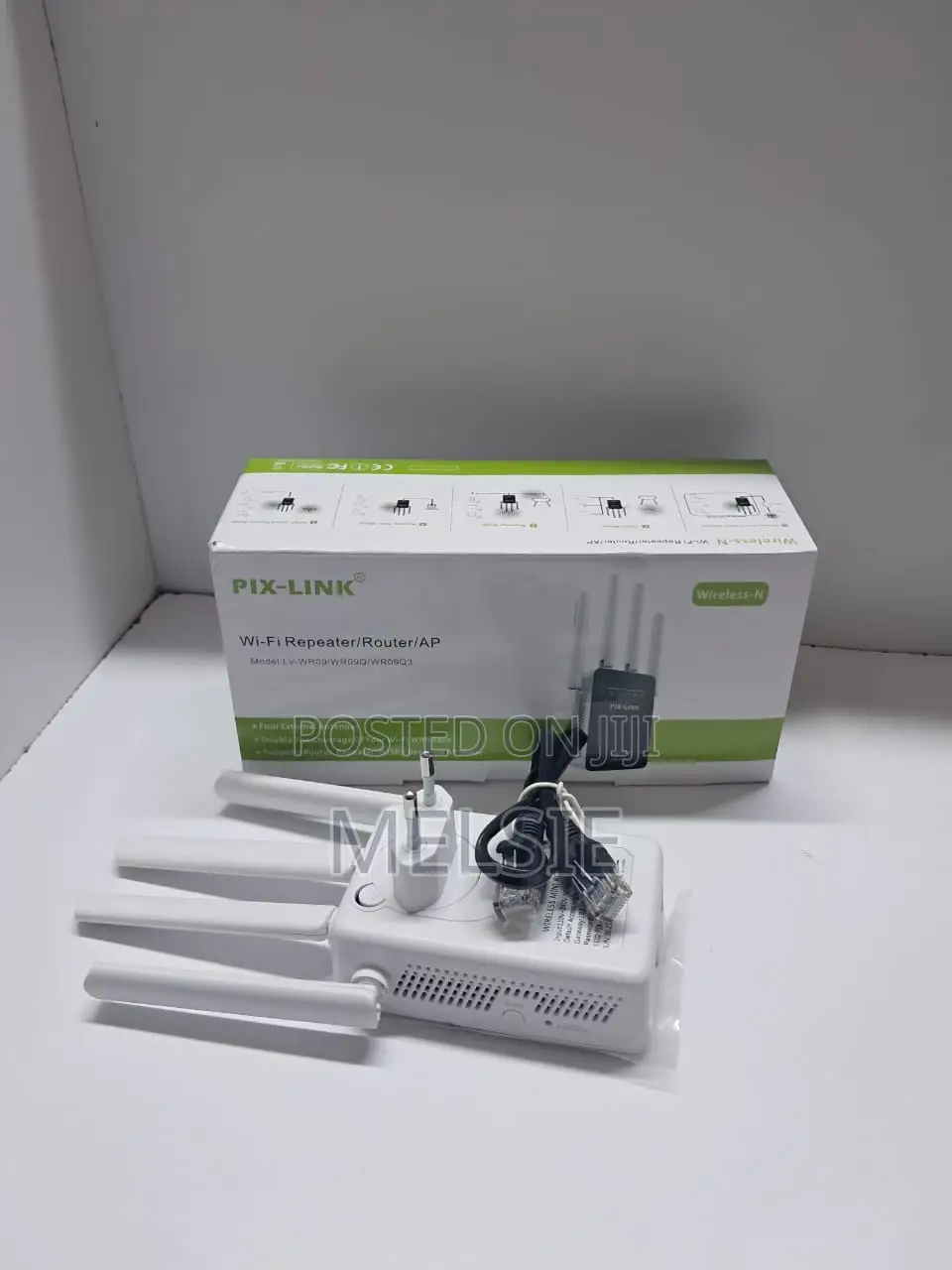Pix-Link Wifi Range Extender With Ethernet Port