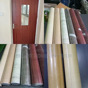 Self Adhesive Mahogany Woodeffect Table Contact Paper